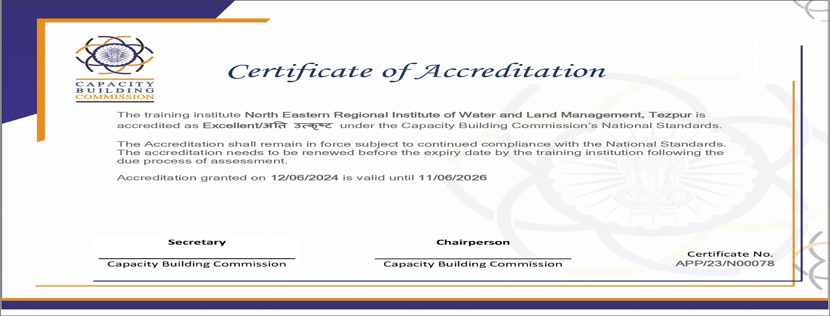 Certificate for Accreditation